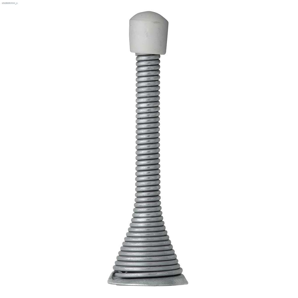 15/16" x 3-1/8" Satin Nickel Spring Door Stop