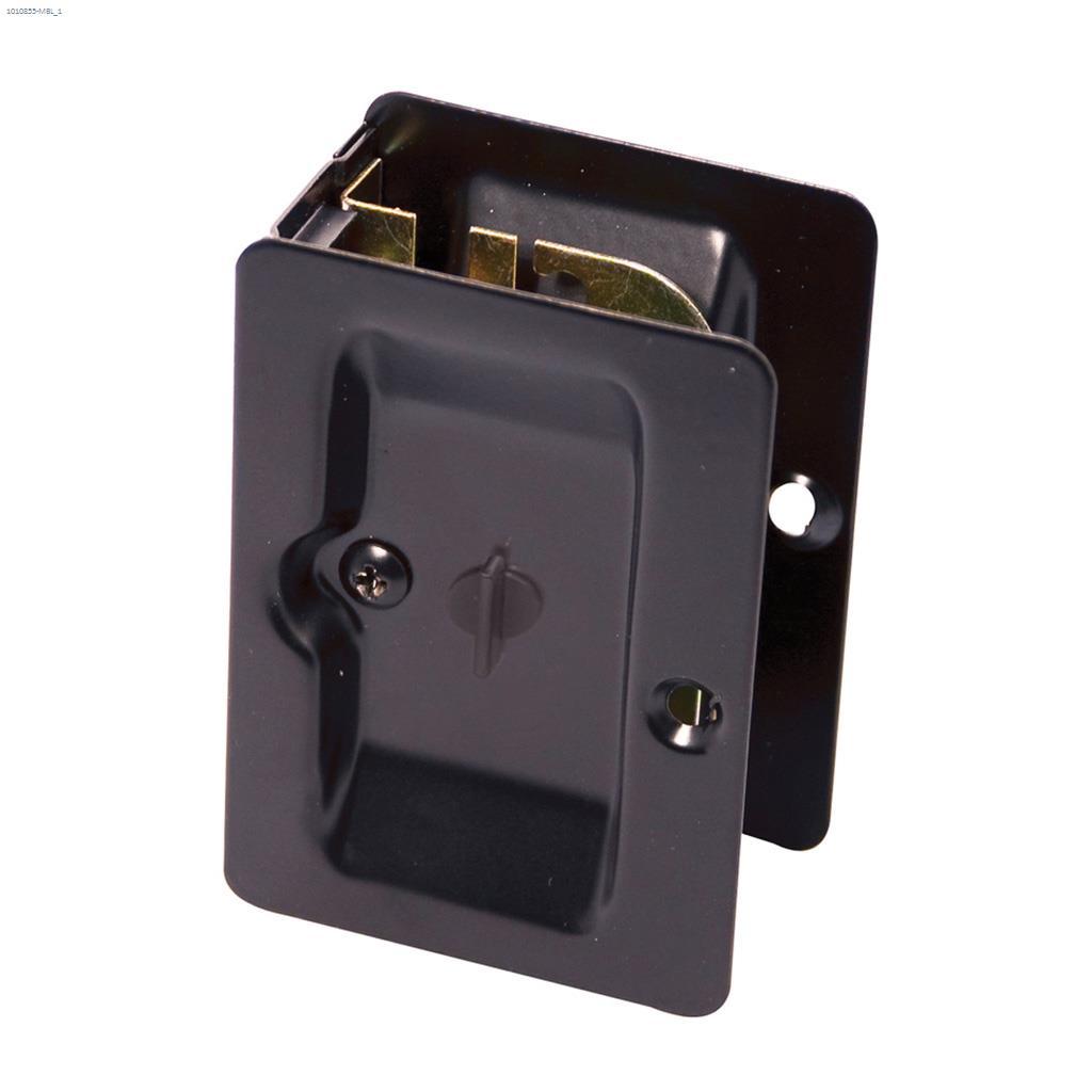 Sliding Door Lock Square Privacy Black