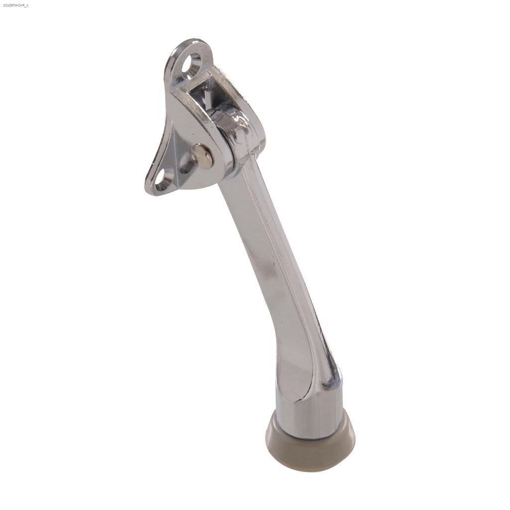 4" Chrome Kickdown Door Stop