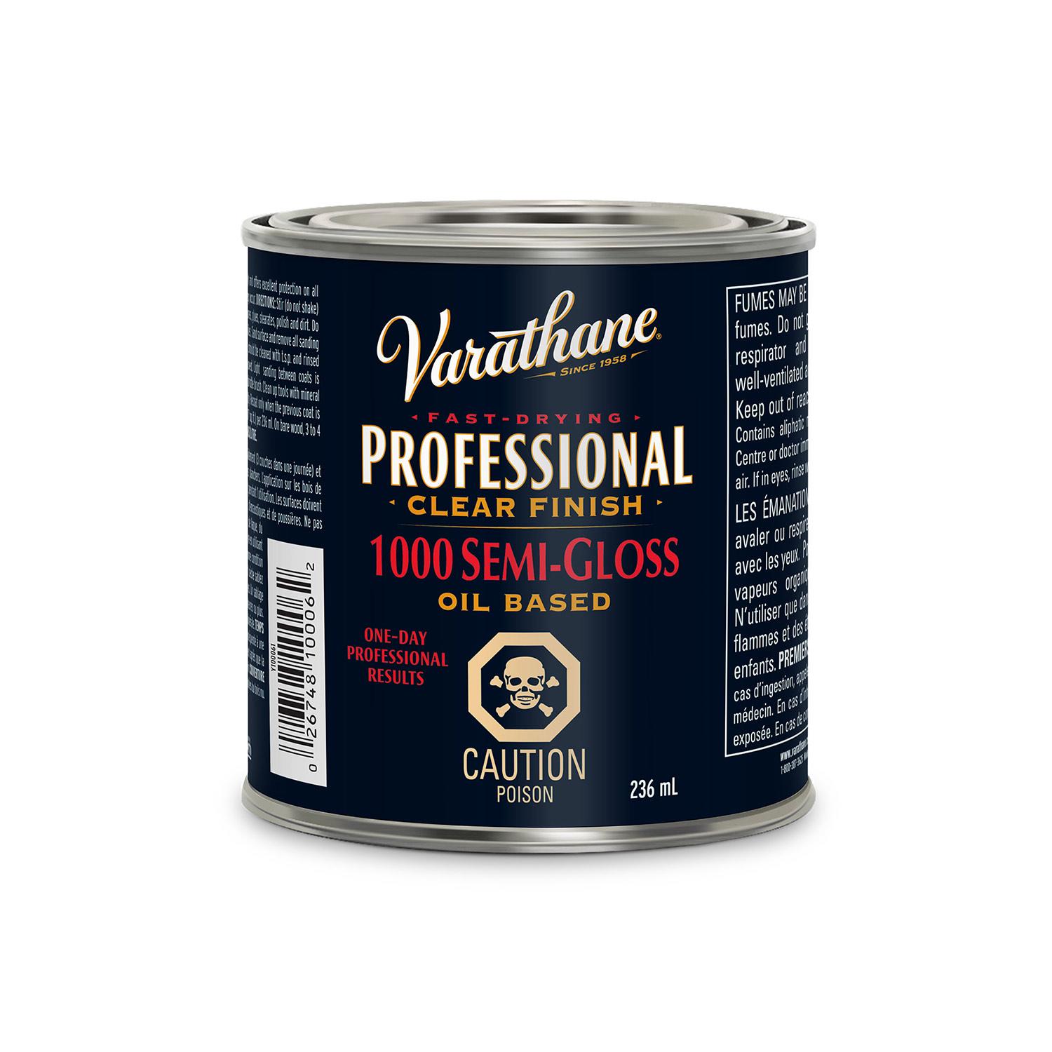 Varathane Oil-Based Clear Finish, Semi-Gloss 236 mL