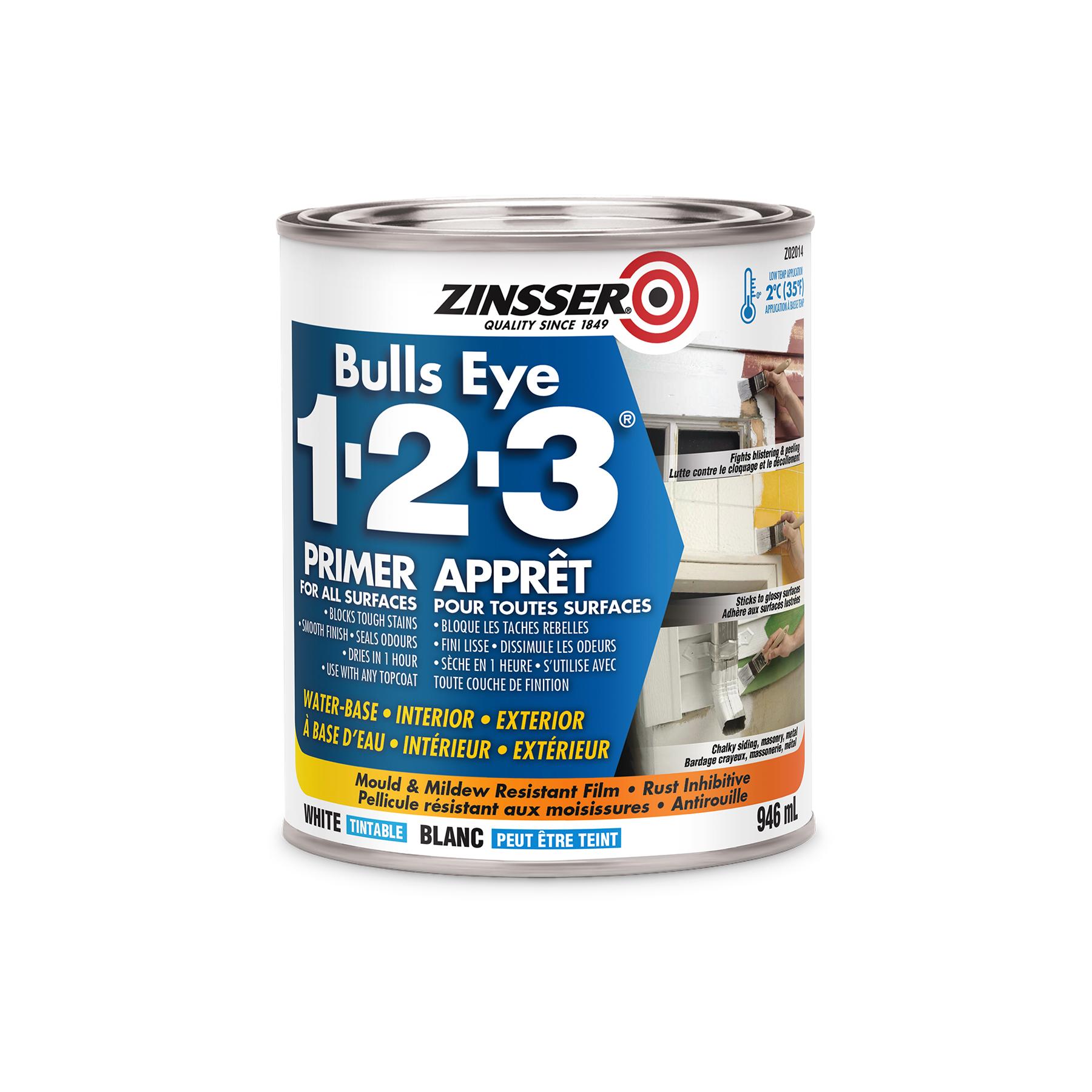 Apprêt blanc Bulls Eye 1-2-3® 946 ml 450 pi²
