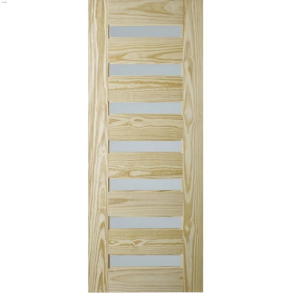 33" x 84" Natural Milan 7-Lite Barn Interior Door