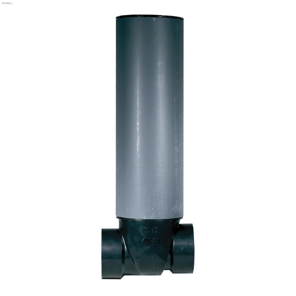 3" Hub x Hub x FPT Backwater Valve With Chimney