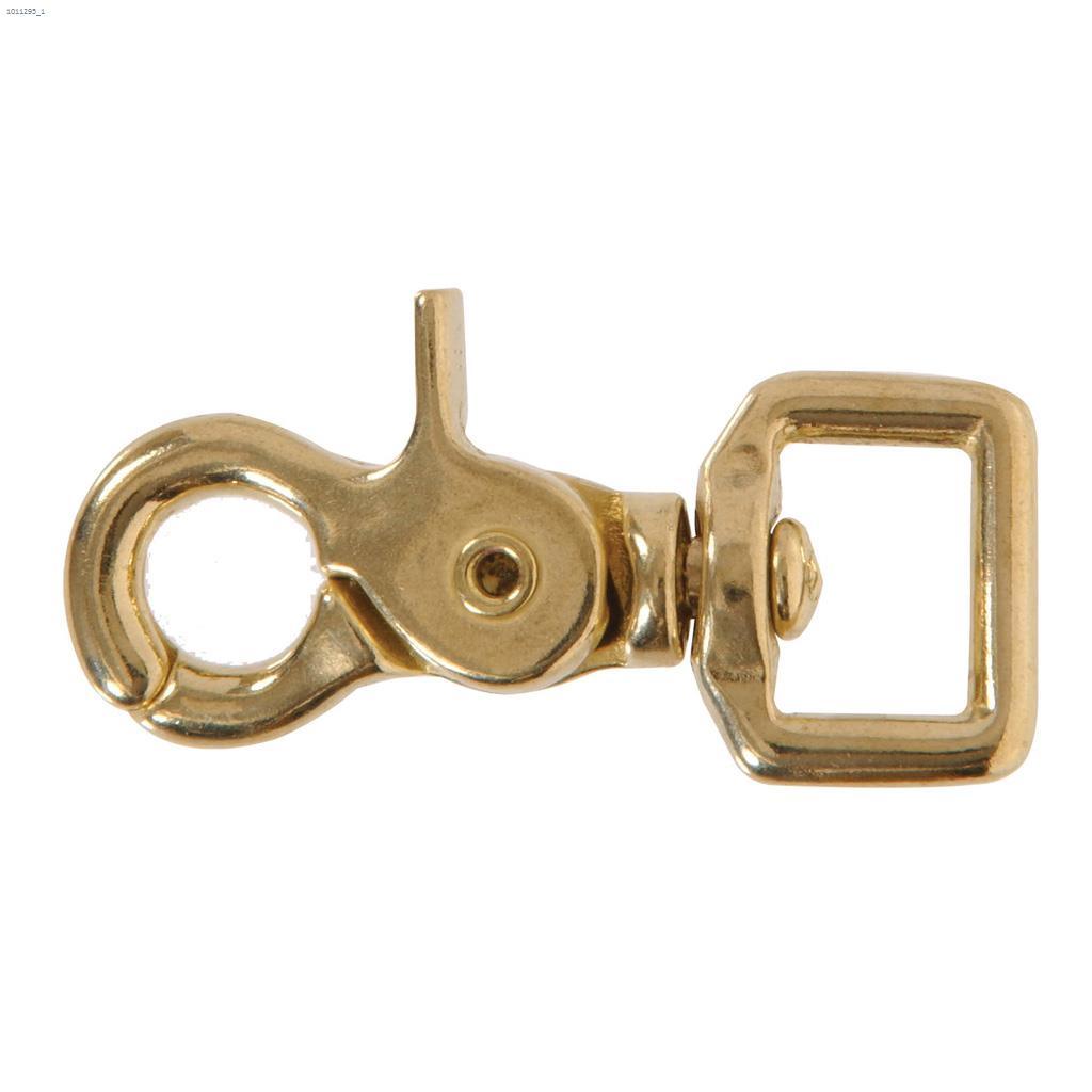 5/8" x 2-1/2" Solid Brass Swivel Eye Trigger Snap