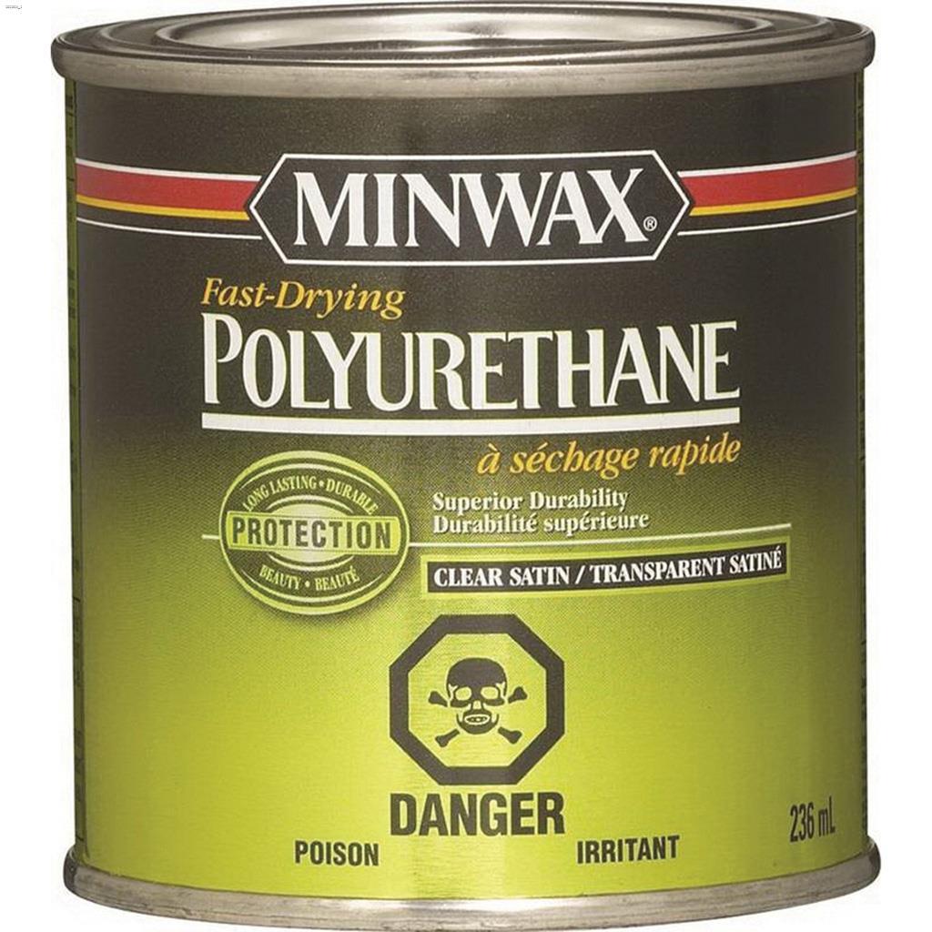 Teinture bois en poly à séchage rapide satiné clair 946ml