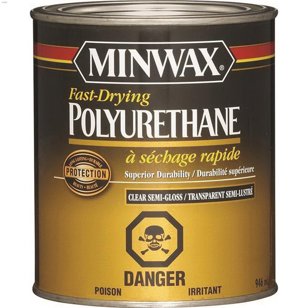 Teinture bois poly séchage rapide semi-brillant clair 946ml