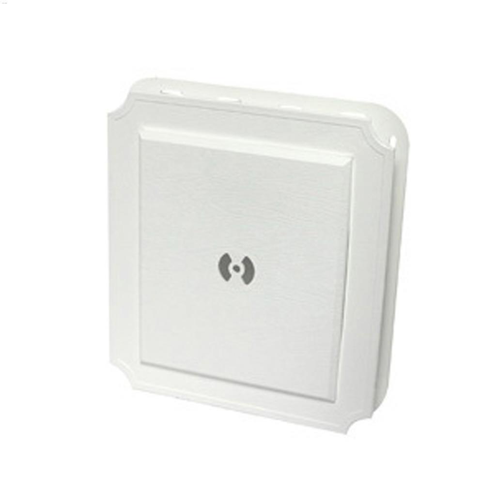 Duraflo 8.522" x 7.522" White Mounting Block Scalloped