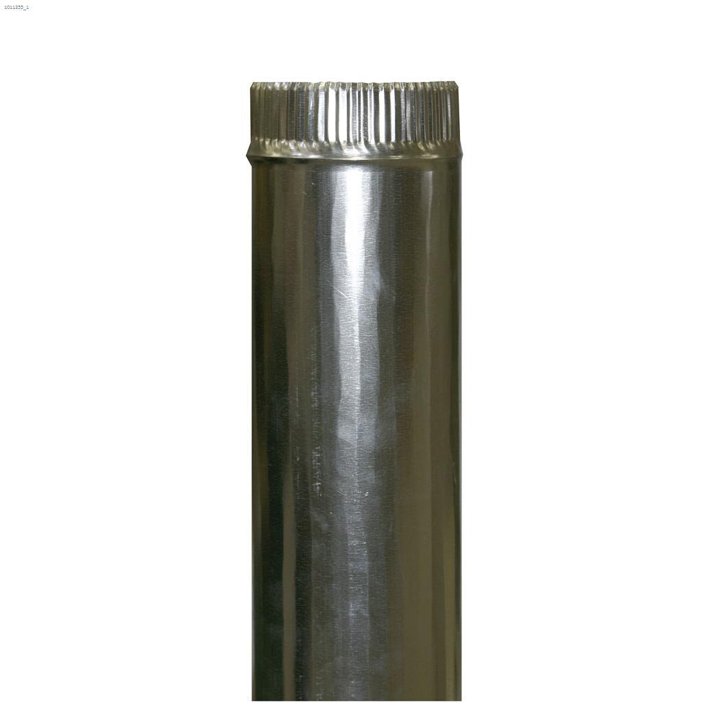 Tuyau 5" x 60" galvanisé 30 ga.