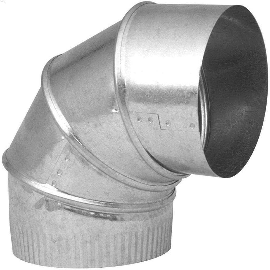 Coude réglable en degrés 6" galvanisé 30 ga. 90
