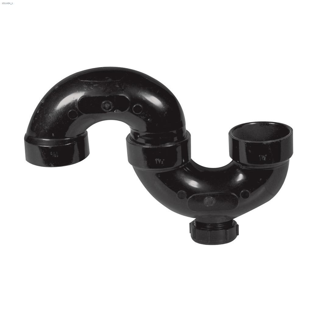 1-1/2" Hub ABS S-Trap With Cleanout