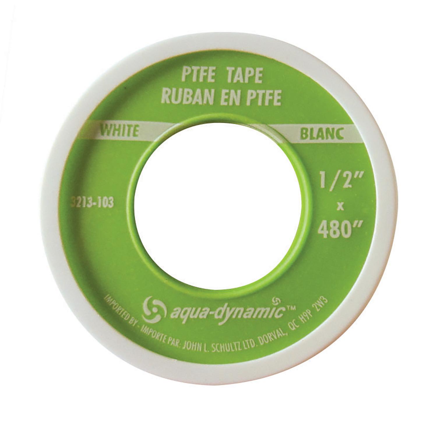 Ruban scellant en Téflon non toxique blanc 480" x 1/2"