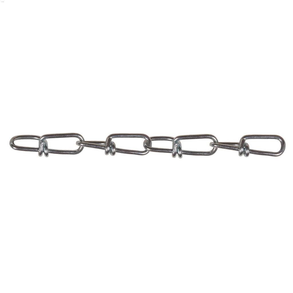 #1 Zinc Plated/Blue Double Loop Chain