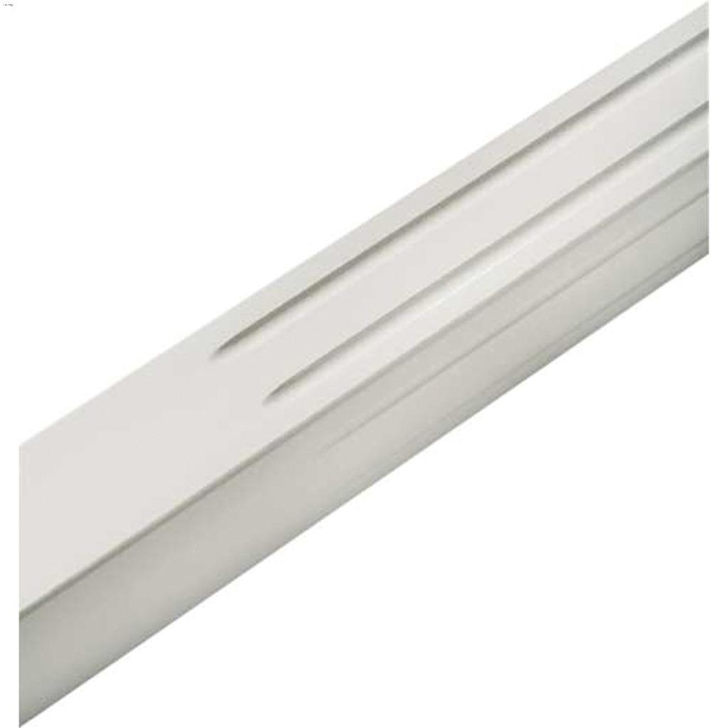 Balustre flûté carré apprêté à la laque blanche 32"
