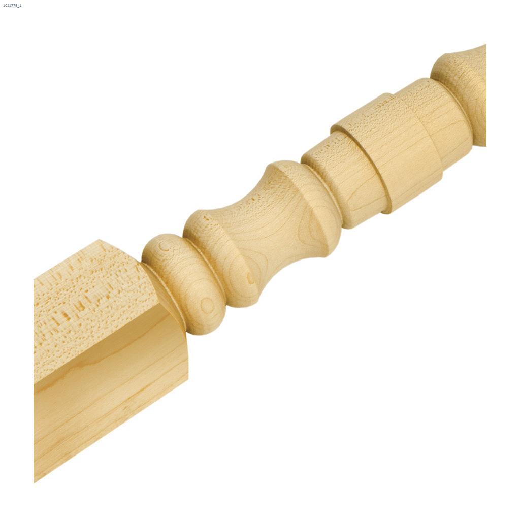 36" x 1-1/4" x 1-1/4" Maple Square Top Turned Baluster
