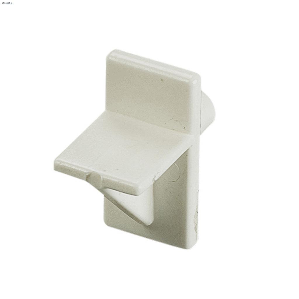 17/32"x1/2" Support tablette en plastique transparent 12/Pqt