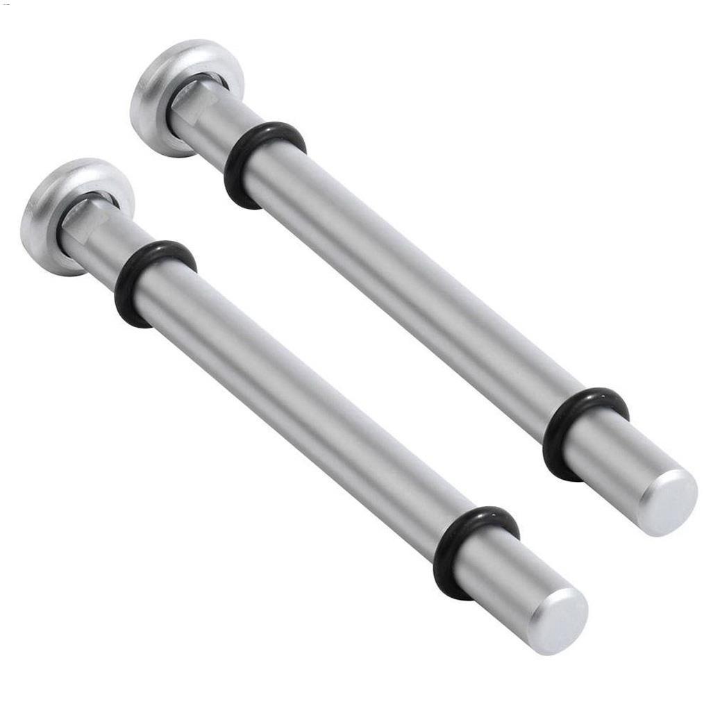Silver Stainless Steel Atlas Shelf Support Set
