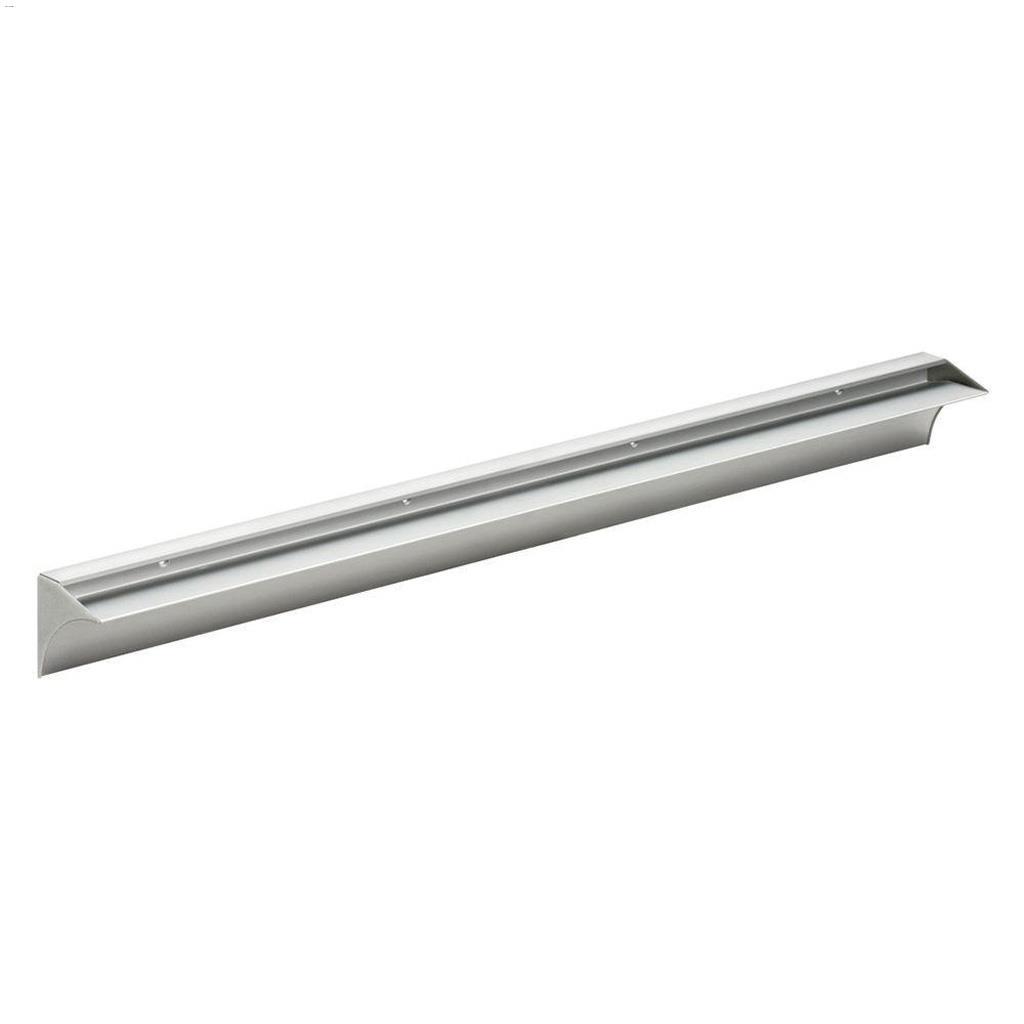 32" Glass Anodized Aluminum Rail Shelf Support