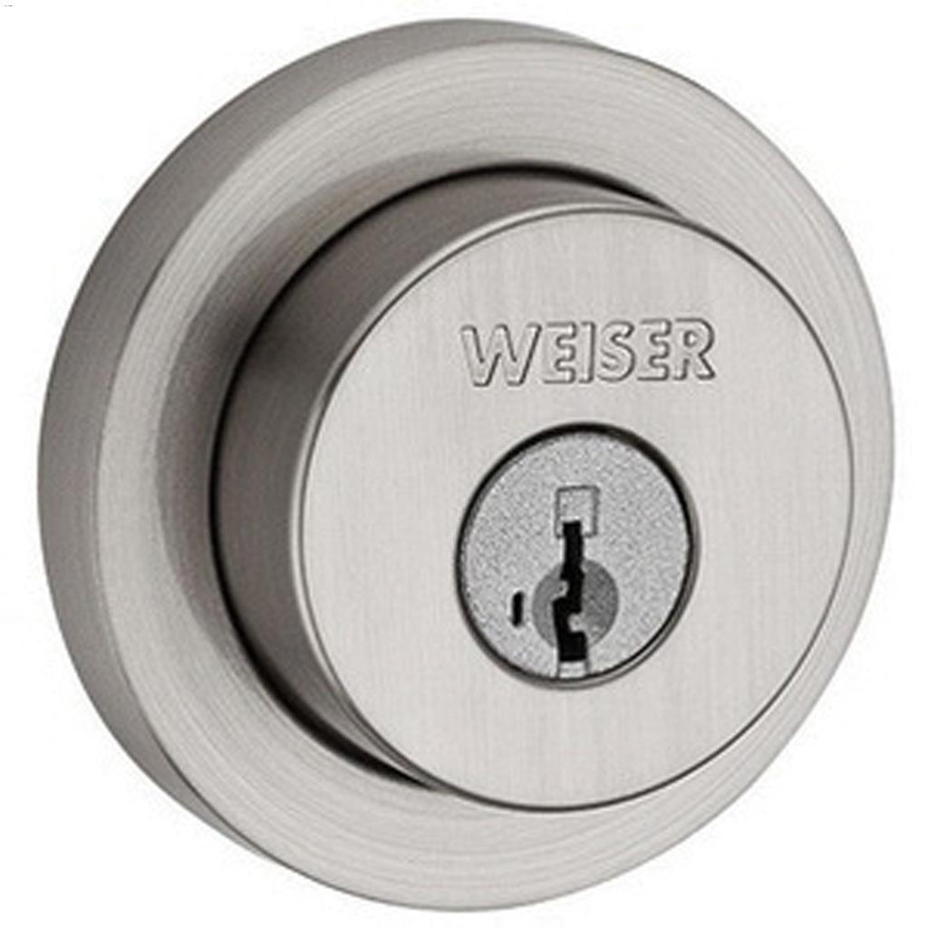 Weiser Round Deadbolt Satin Nickel