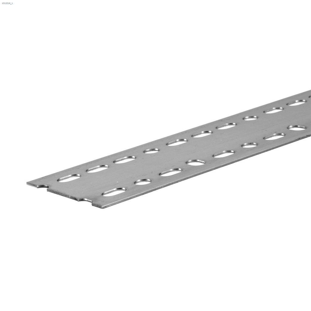 1-3/8" x 0.074" x 4' Carbon Steel Slotted Flat Bar