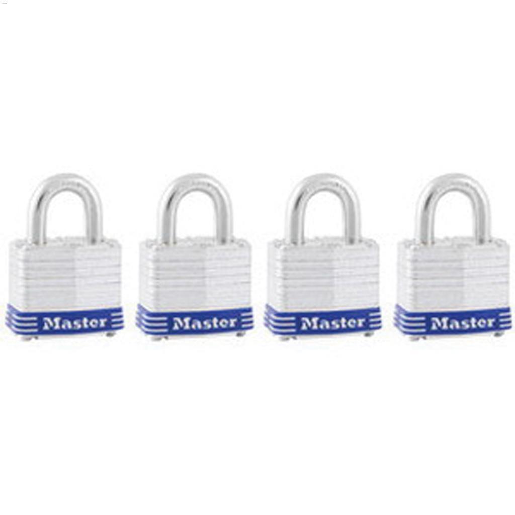 Cadenas en acier laminé à clés identiques 1 9/16 po, 4/pqt