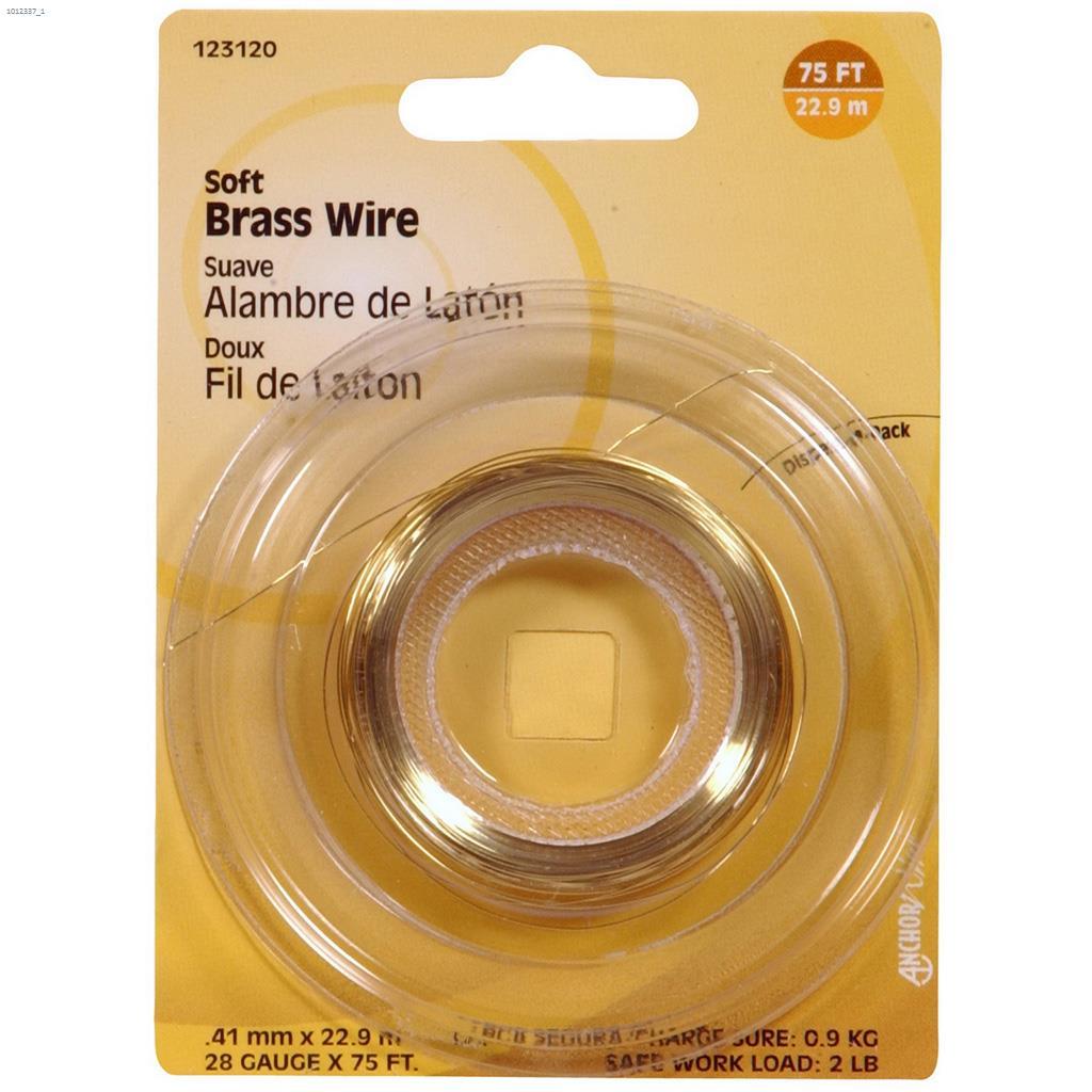 28 Gauge x 75' Brass Wire