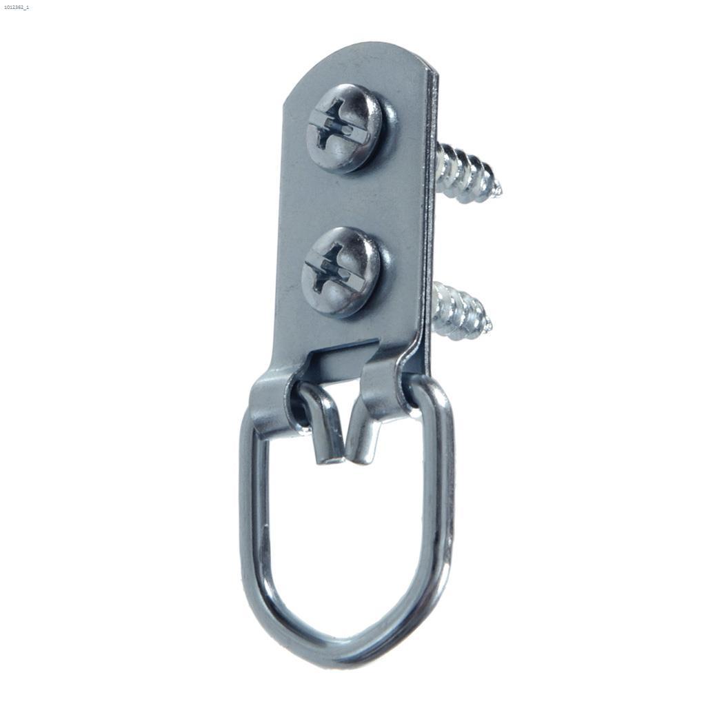 Large Zinc Flat D-Ring Hanger-4/Pack