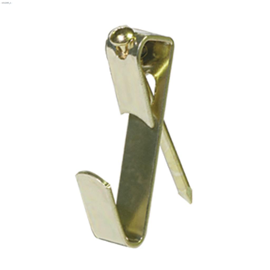 20 lb Steel Brass Plated Standard Hanger With Nails-8/Pack