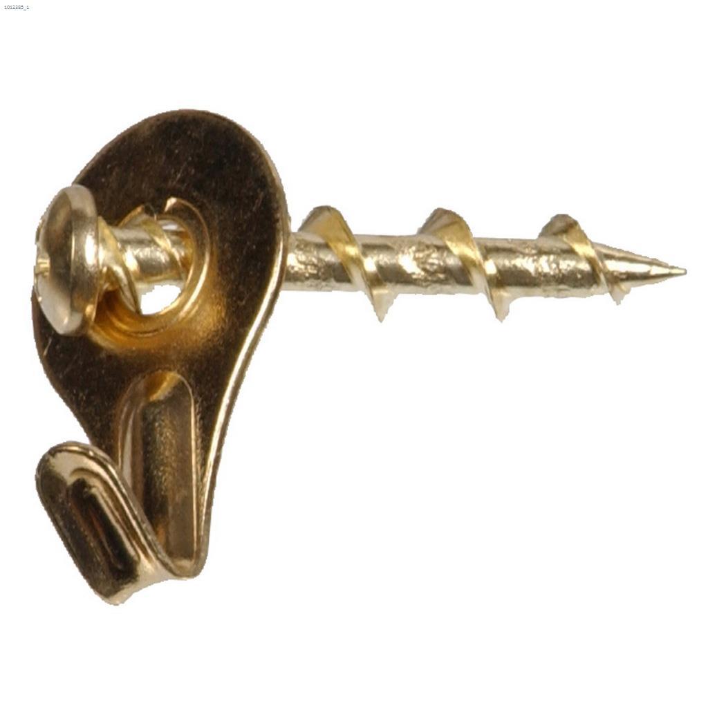 WallDog Large Brass Self-Drilling Picture Hanger