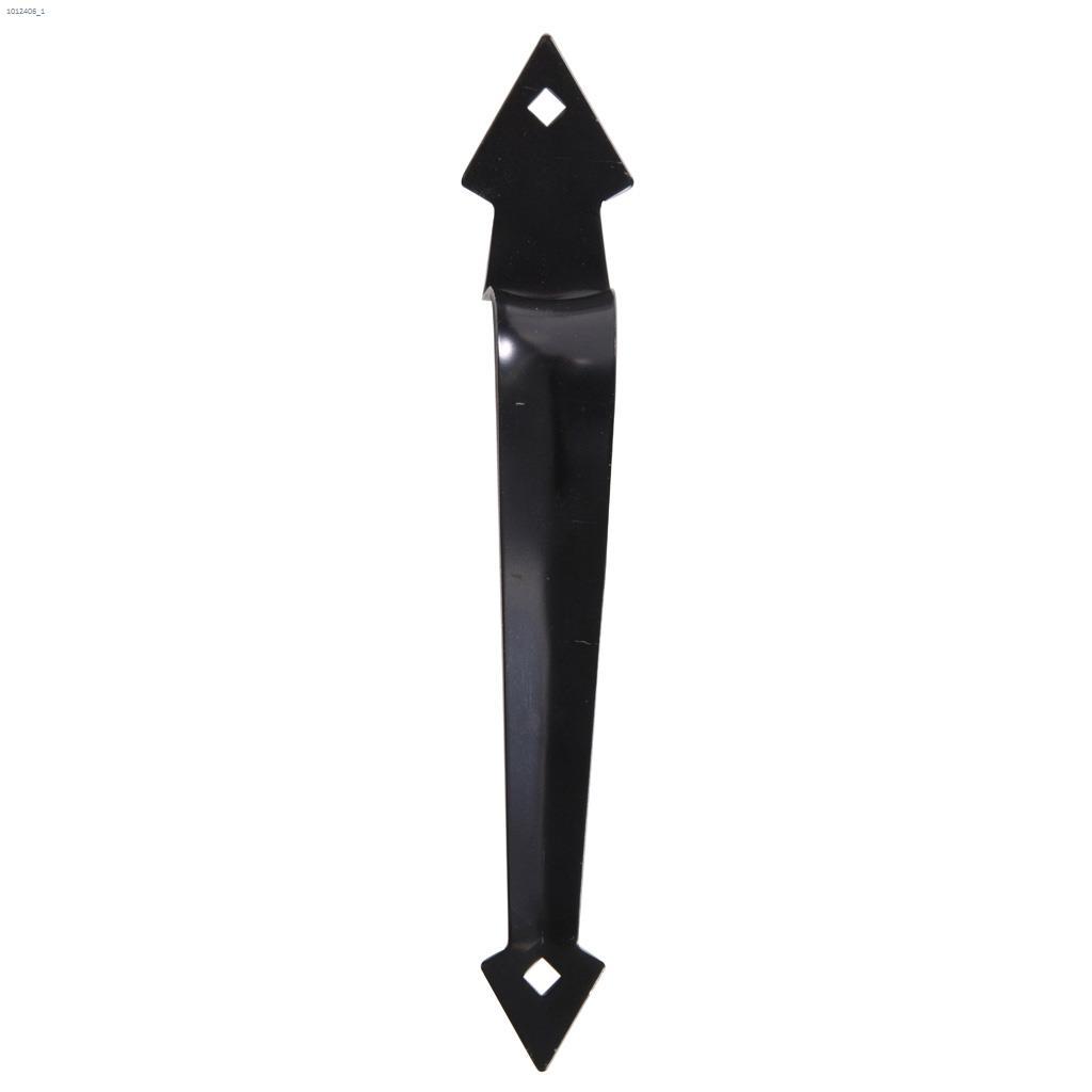 10" Black Ornamental Door Pull