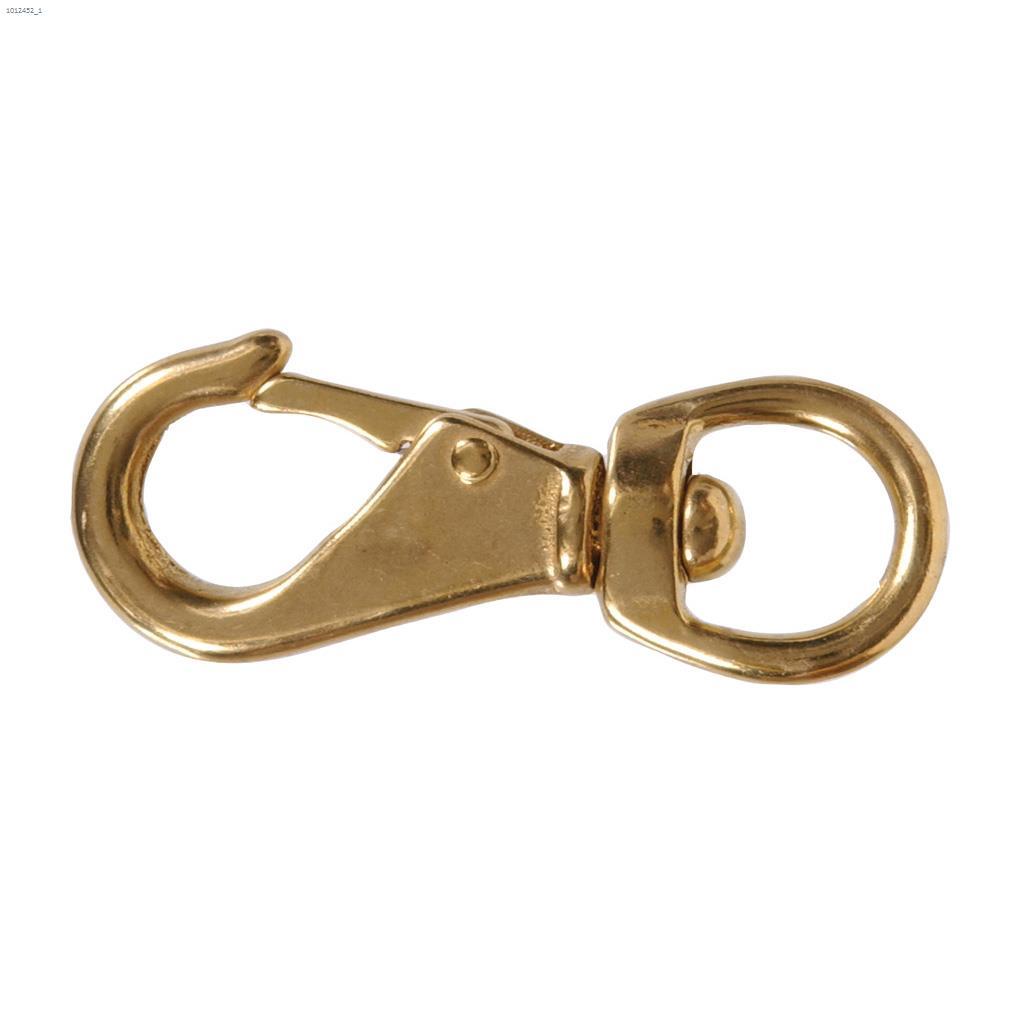11/16" x 3-11/16" Solid Brass Swivel Eye Quick Snap