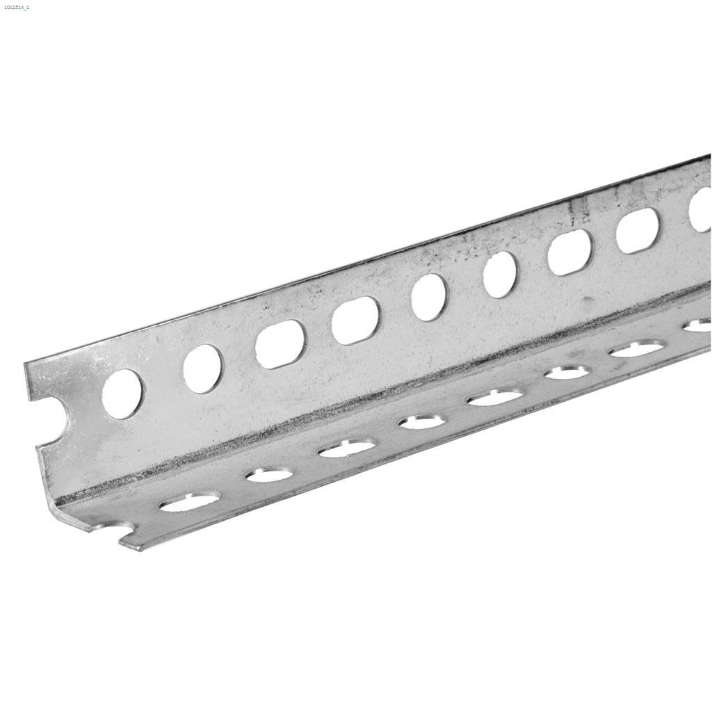 1-1/2" x 1-1/2" x 1' Carbon Steel Slotted Angle Bar