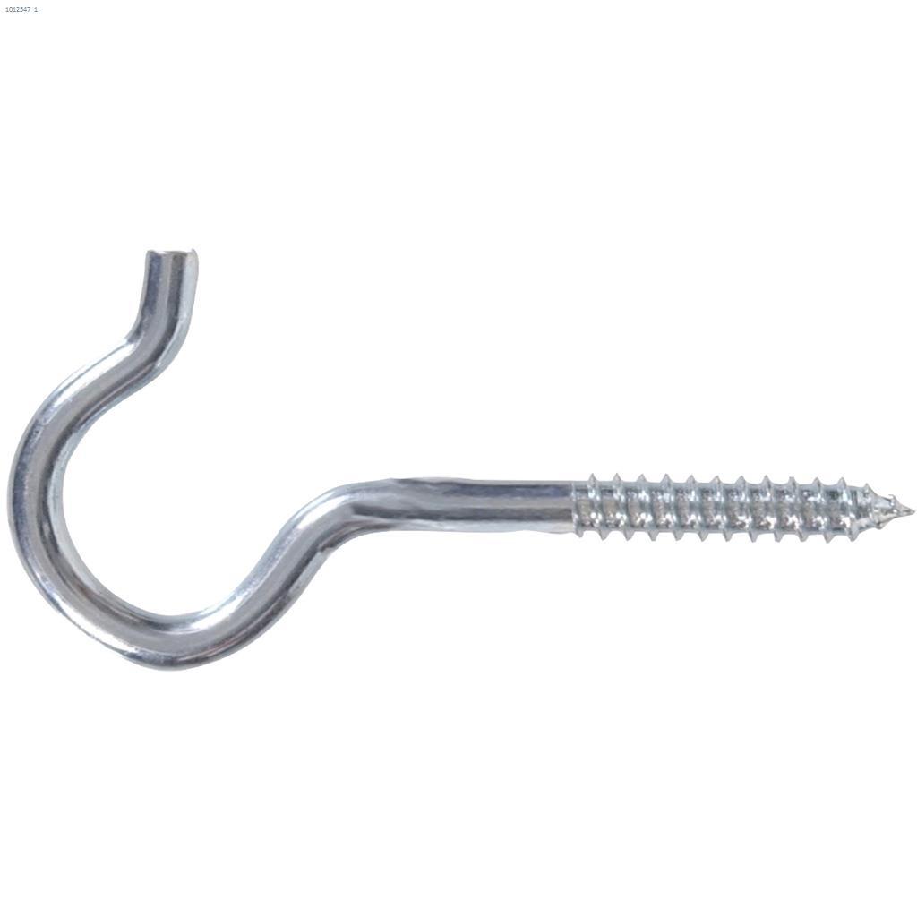 4-15/16" Zinc Plated Ceiling Round Screw Hook