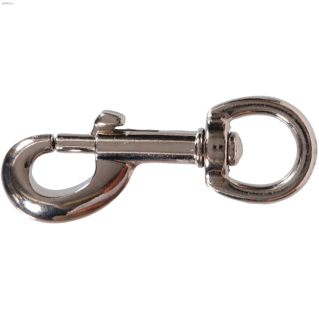 3/8" x 3" Nickel Plated Round Swivel Eye Bolt Snap