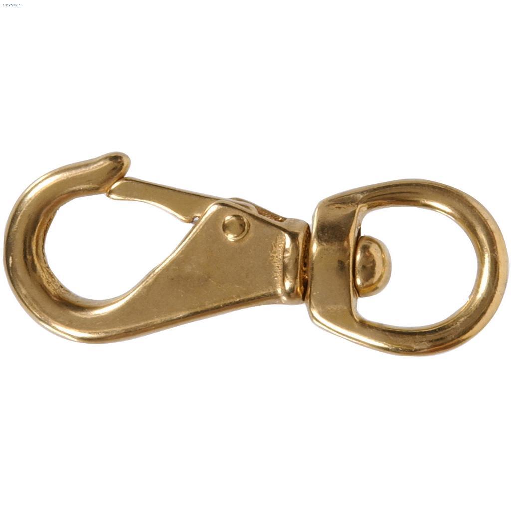5/8" x 3-3/16" Solid Brass Swivel Eye Quick Snap