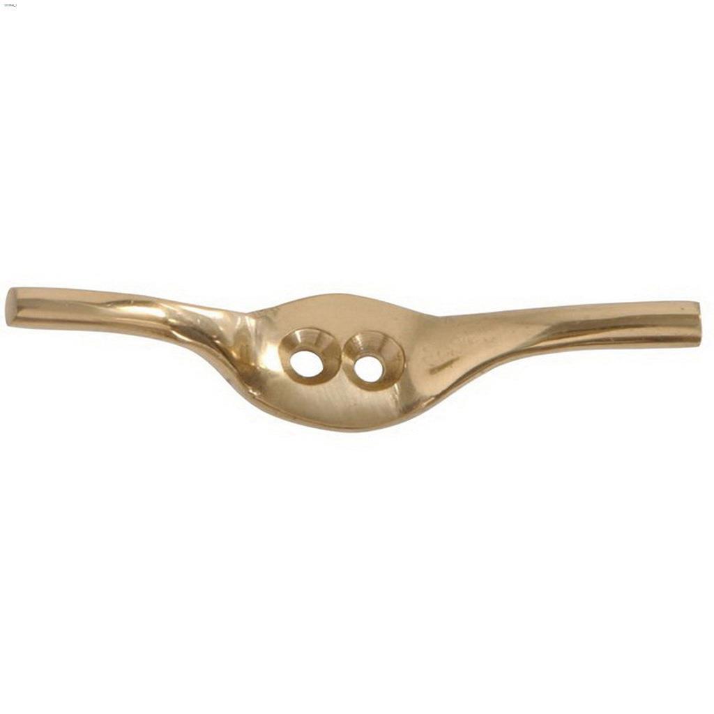 #8 Hole x 2-7/16" Solid Brass Rope Cleat