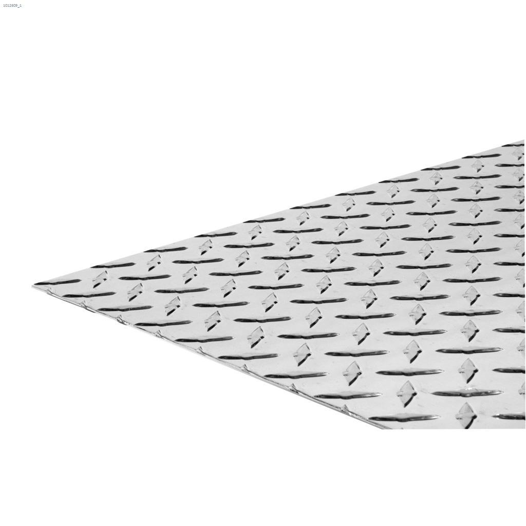 12" x 24" x 0.1" Aluminum Brite Aluminum Tread Plate