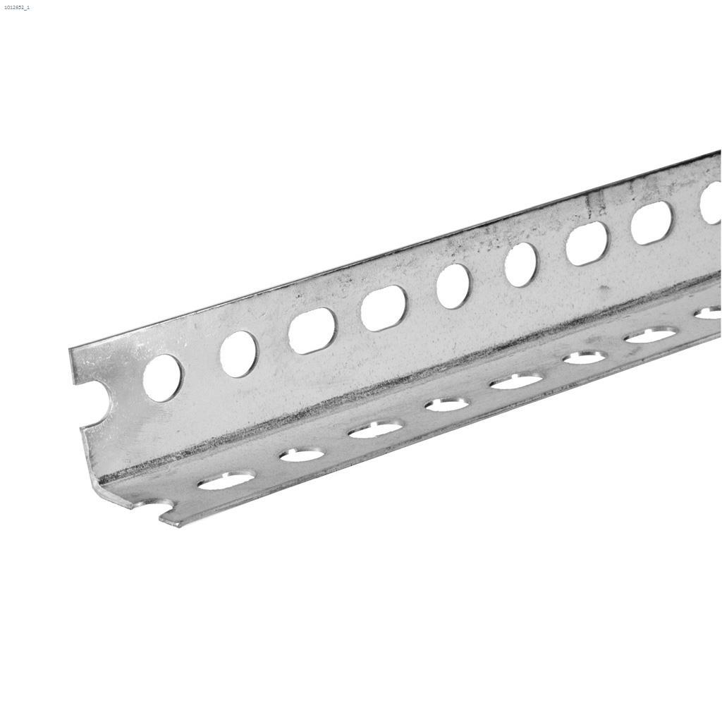 1-1/2" x 1-1/2" x 2' Carbon Steel Slotted Angle Bar