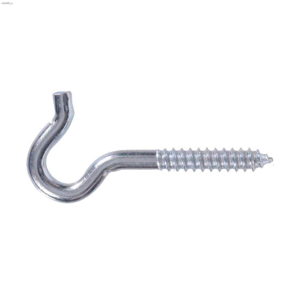 3/8" x 10" Zinc Plated Heavy Duty Screw Hook
