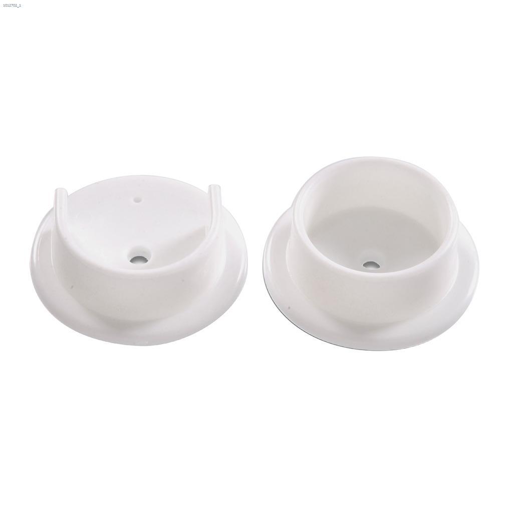 1-3/8" White Plastic Pole Socket Set