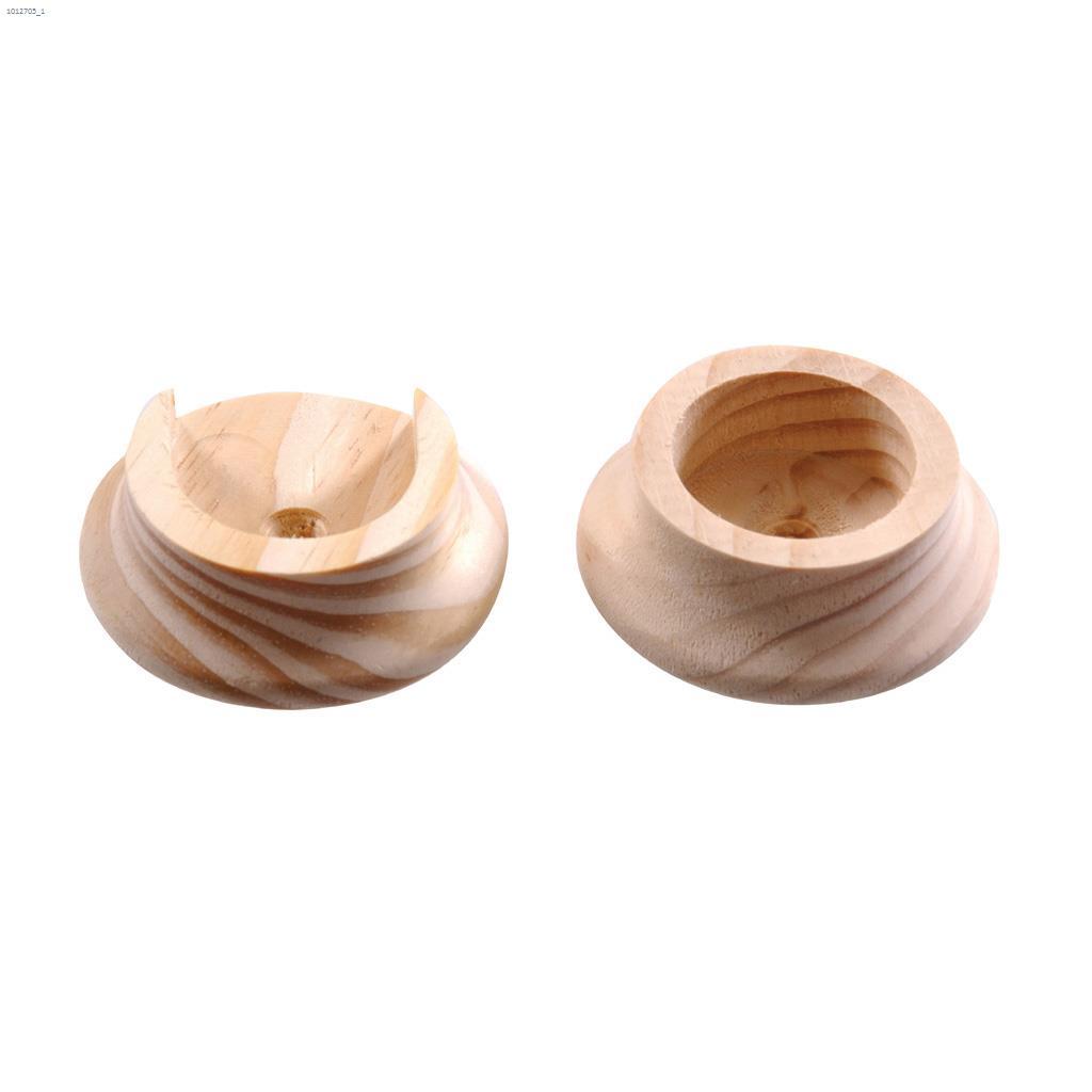 Jeu de supports pour tringle en bois