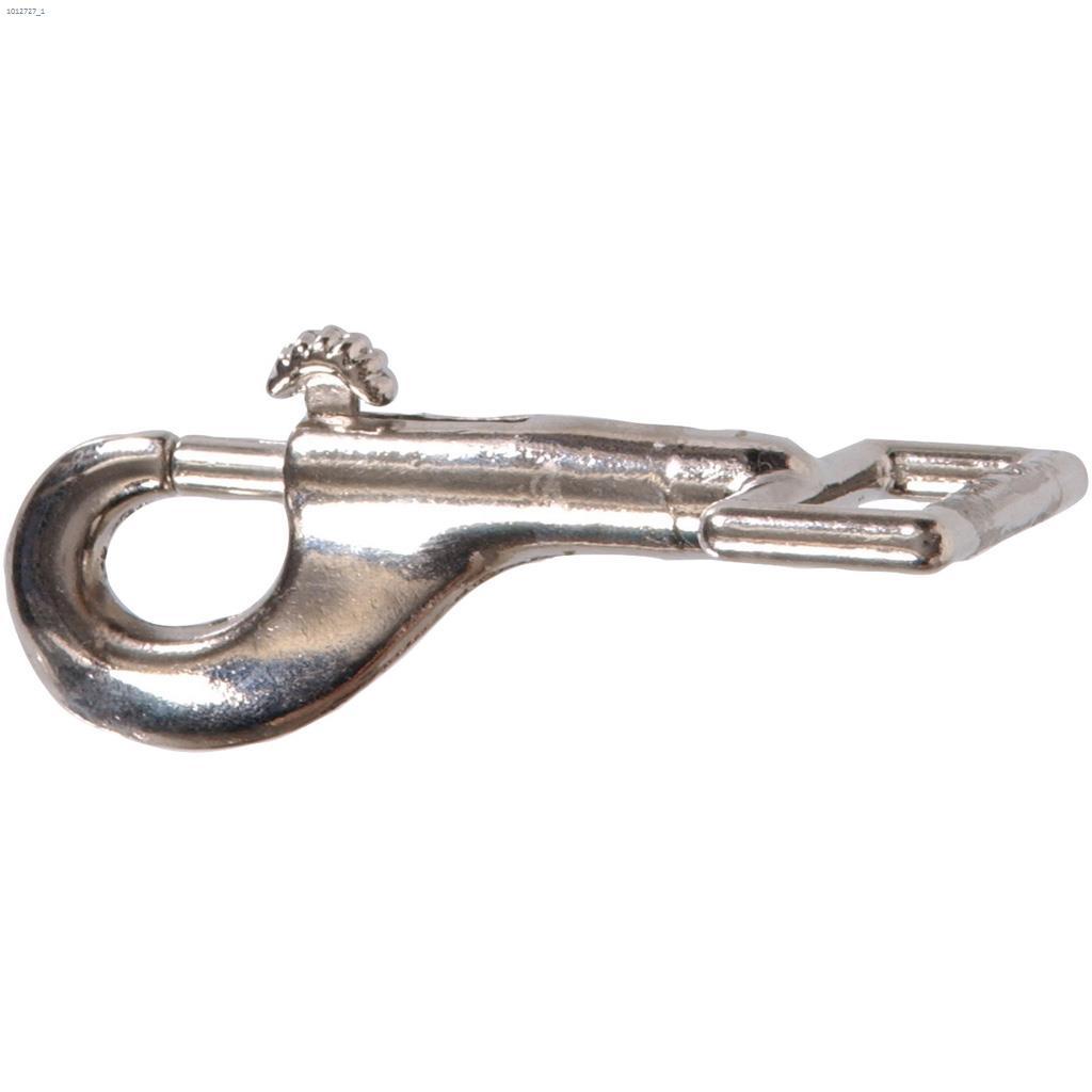 1" x 3-1/8" Nickel Plated Fixed Eye Bolt Snap