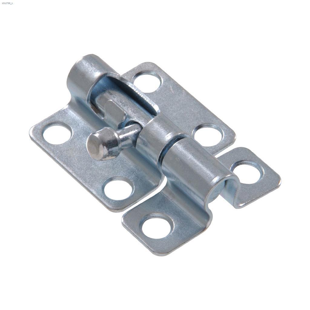 Verrou à pêne ronde plaqué zinc 3"