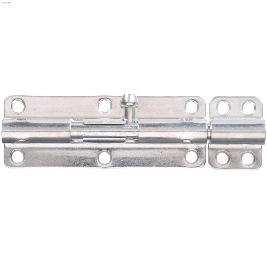 Verrou à pêne ronde plaqué zinc SPB831 4"
