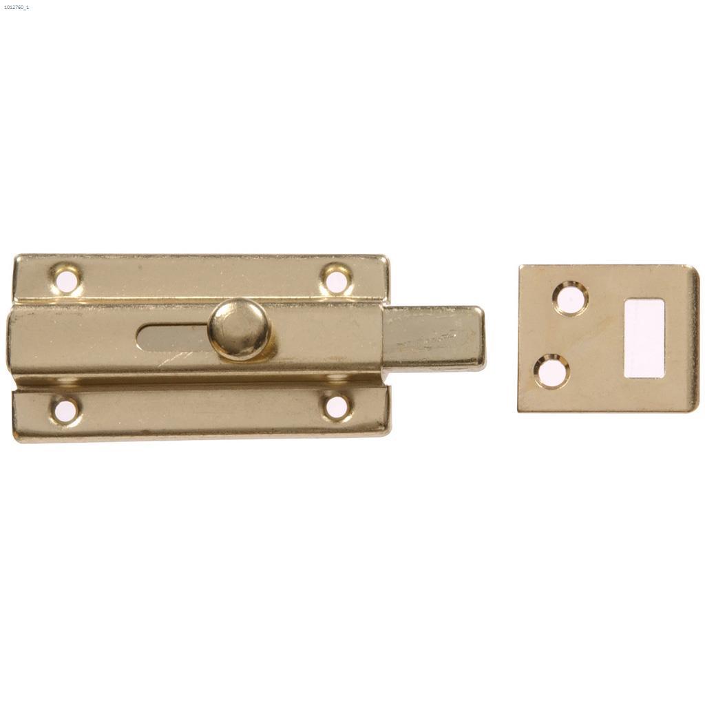 3" Brass Plated Slide Bolt
