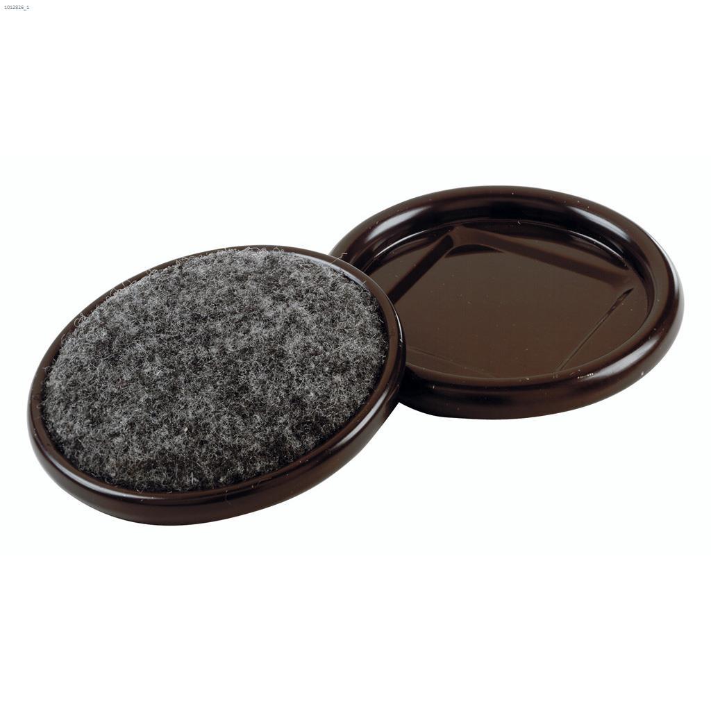 2-1/2" Black Round Carpet Base Cup