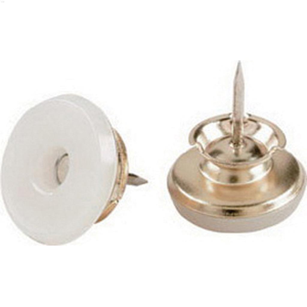 1" Brass Plated Nail-On Swivel Glide