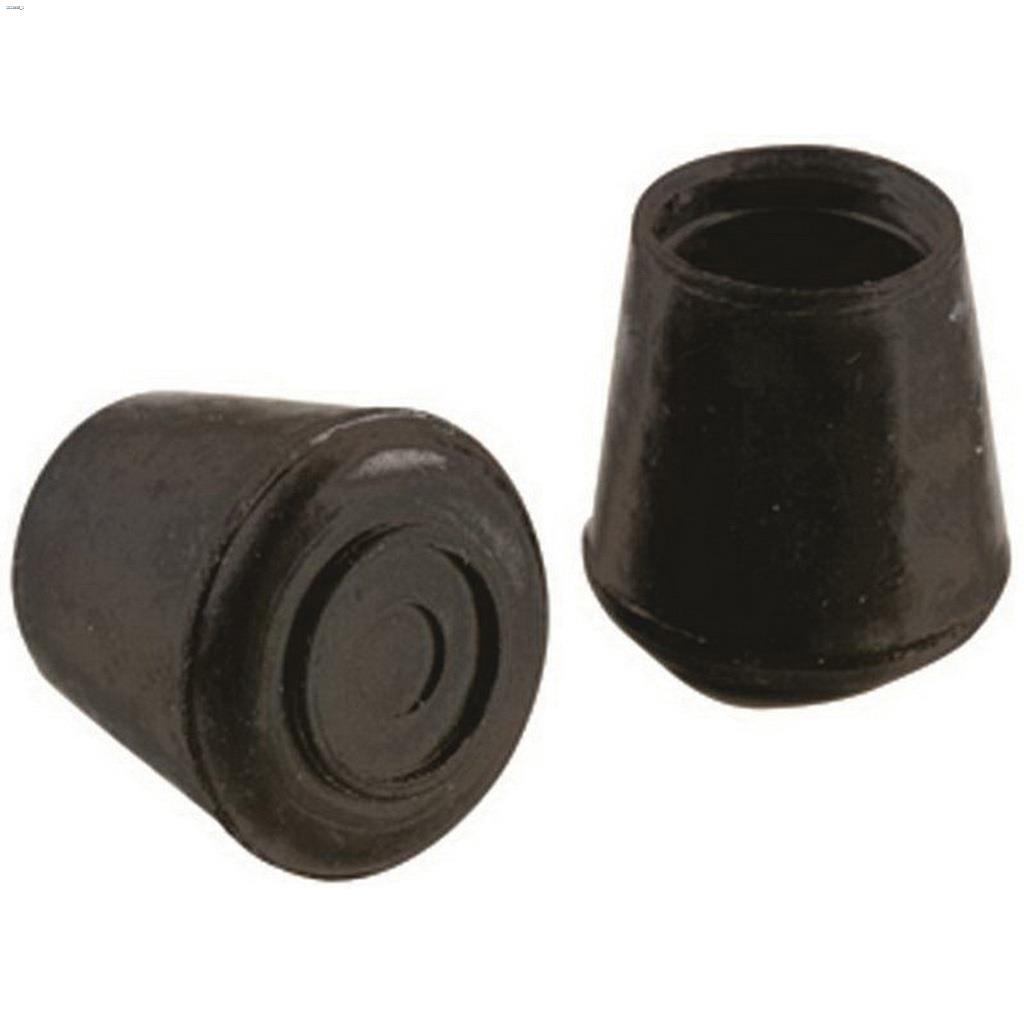 1-1/4" Black Round Leg Tip