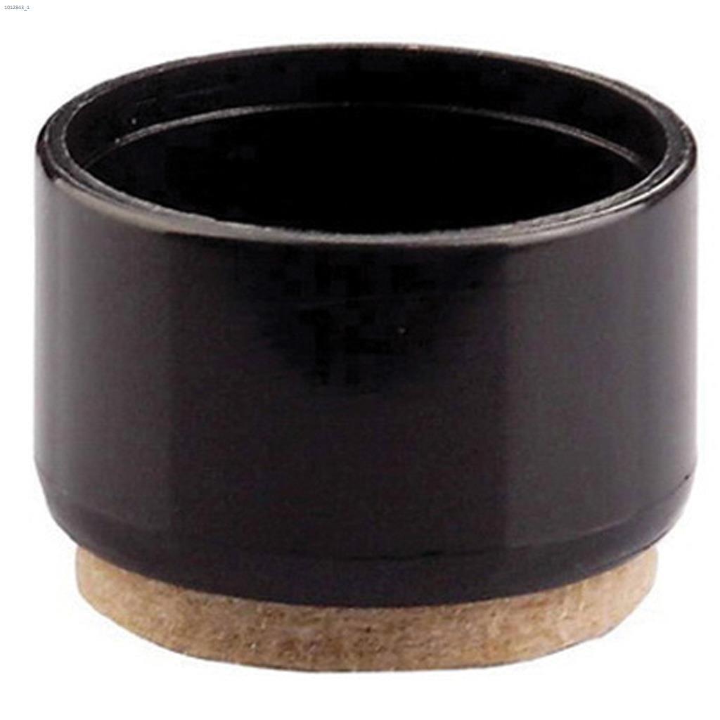 1-1/4" Black Round Leg Tip With Felt