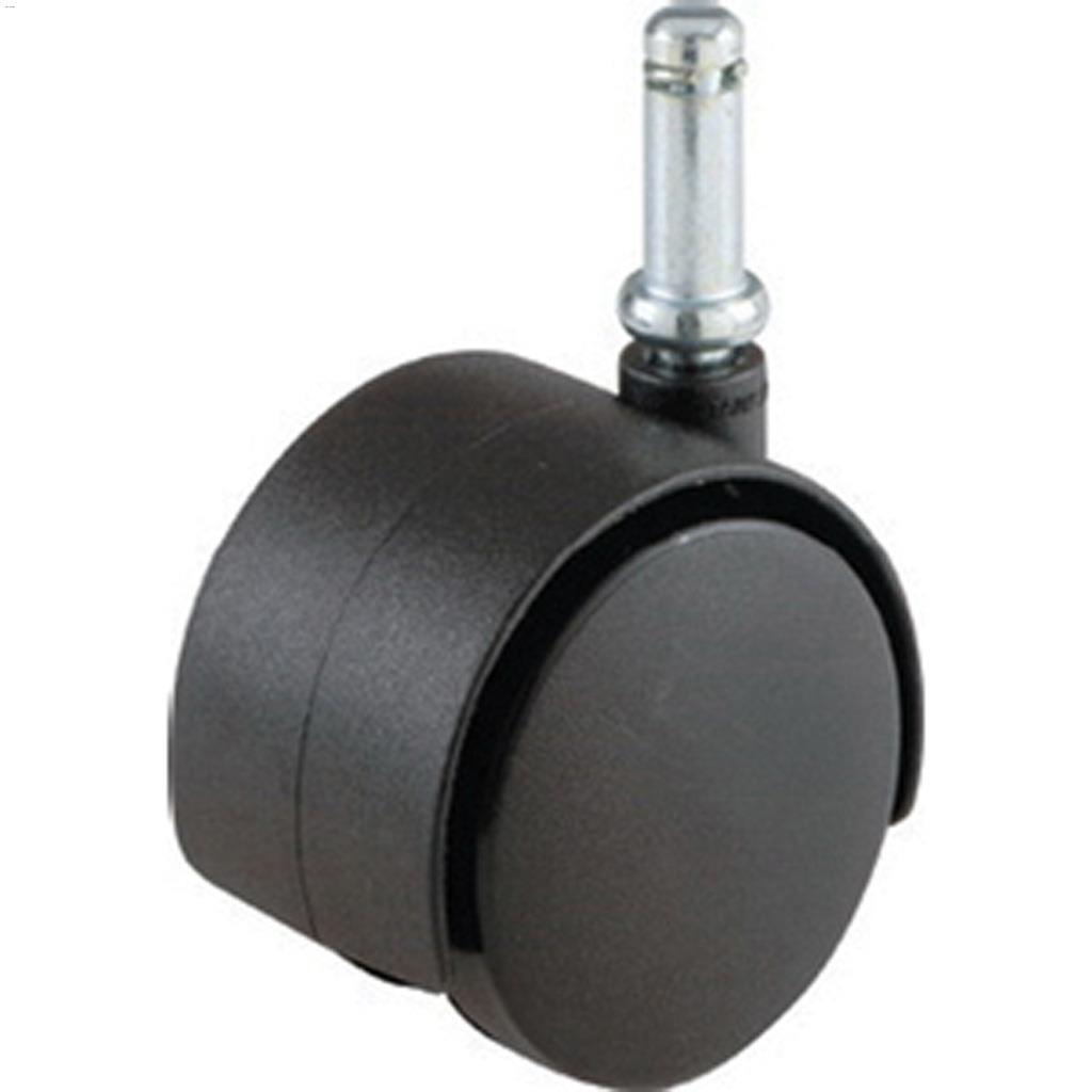 Roulette jumelle noir 2-1/2"