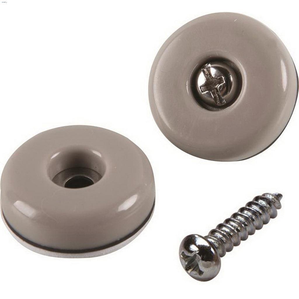 Coussin rond gris Slide Glide® 1-1/2" avec vis